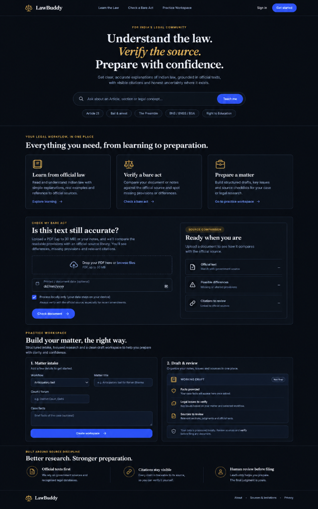 [BUILT] AdvocateVox · Case & Statute Search